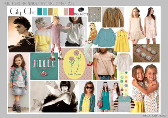 MOOD BOARD BABY GIRL SUMMER 15 NOUKIES